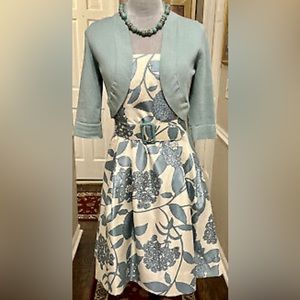 Jessica Howard dress with coverlet.